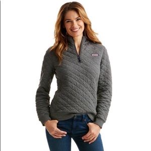 Vineyard vines quilted Shep quarter zip
